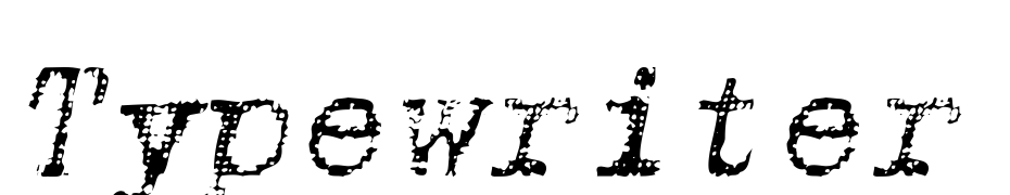 Typewriter Rough Italic Font Download Free